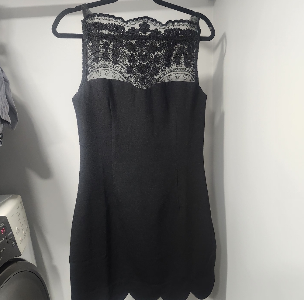 Endless Rose Black Lace Strapless Dress